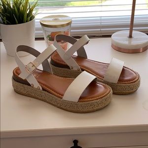 Rogue Single Band Platform Espadrille Sandals